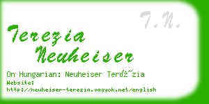 terezia neuheiser business card